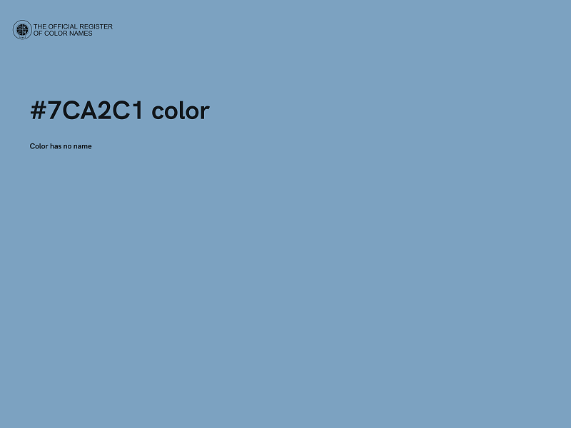 #7CA2C1 color image