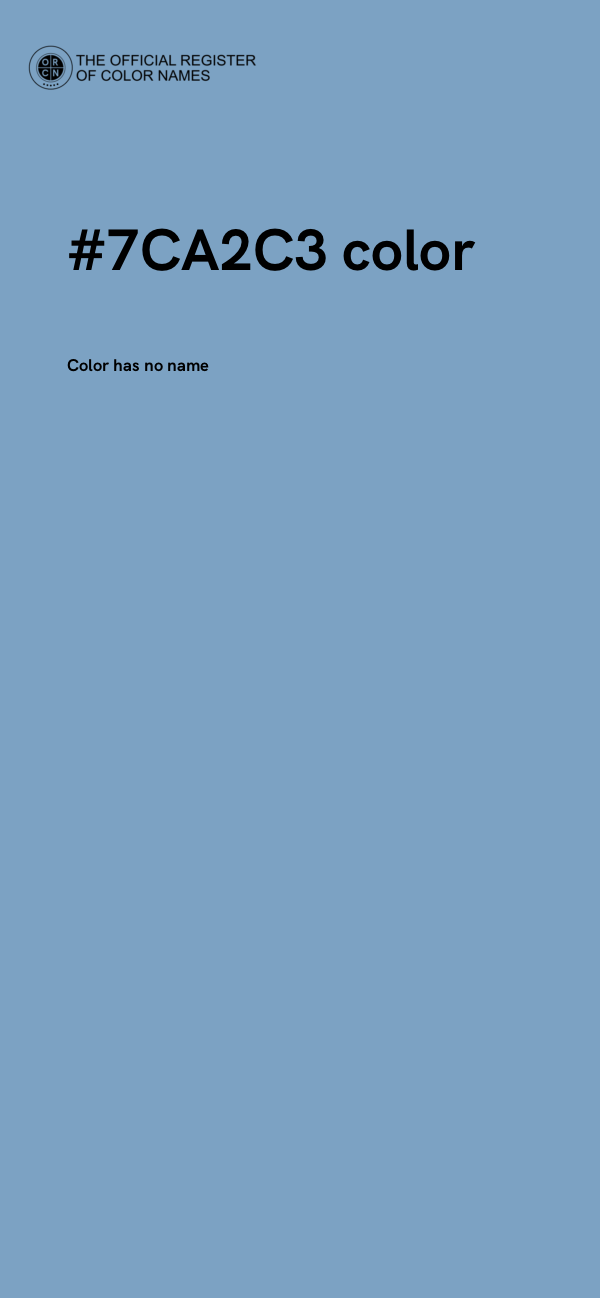 #7CA2C3 color image