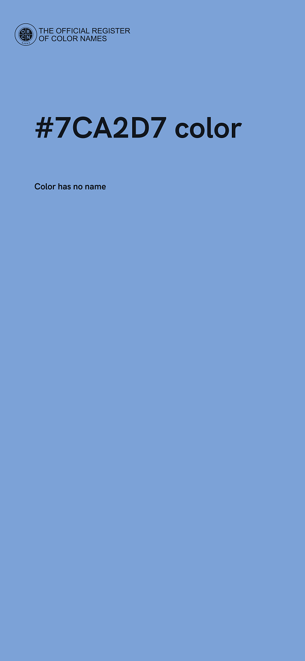 #7CA2D7 color image