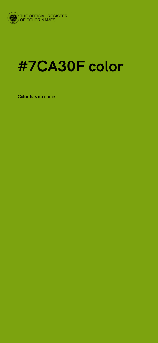#7CA30F color image