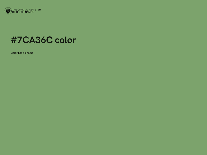 #7CA36C color image