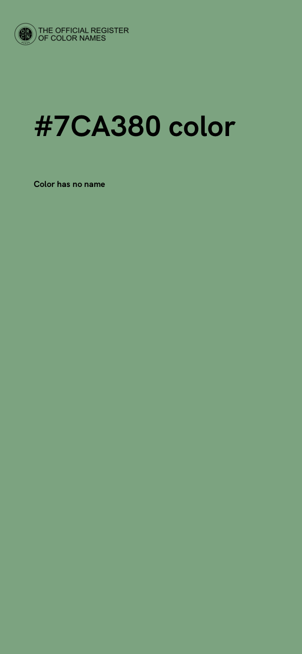 #7CA380 color image
