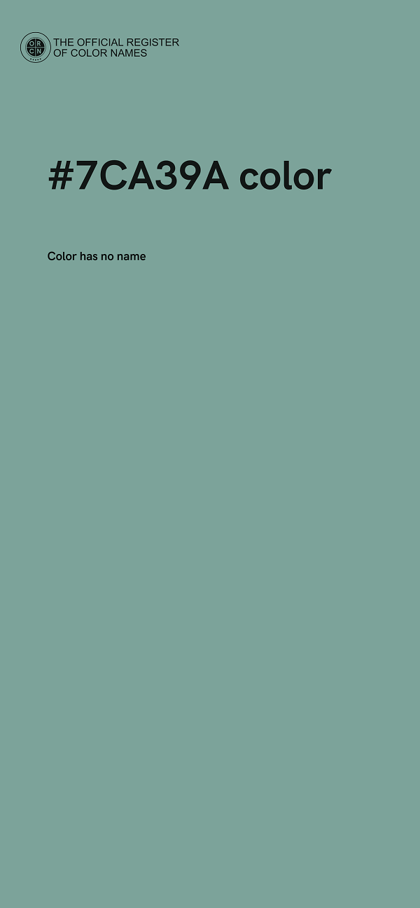 #7CA39A color image