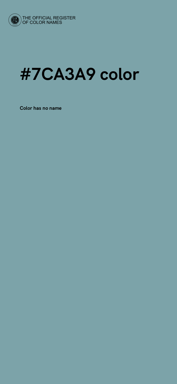 #7CA3A9 color image