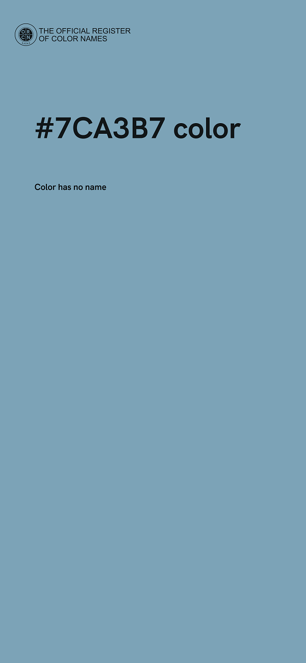 #7CA3B7 color image
