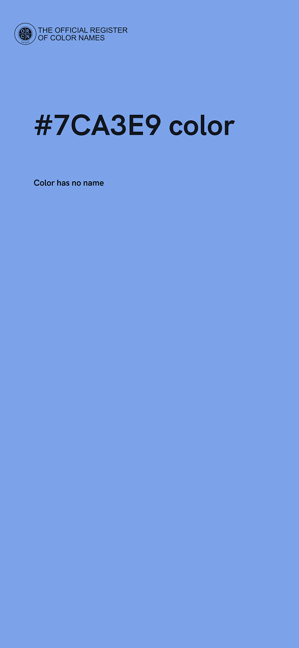 #7CA3E9 color image
