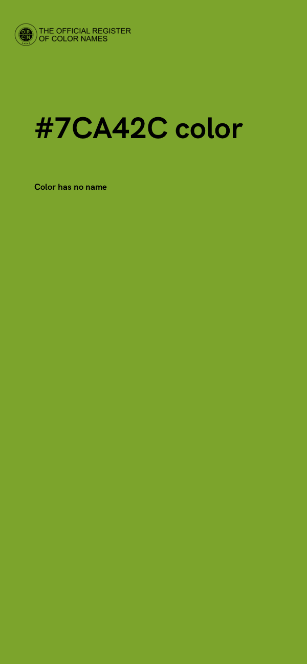 #7CA42C color image