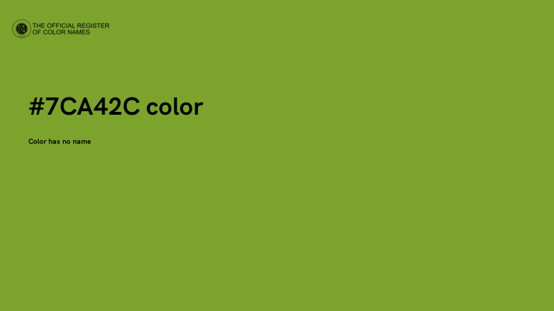 #7CA42C color image