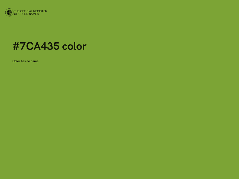 #7CA435 color image