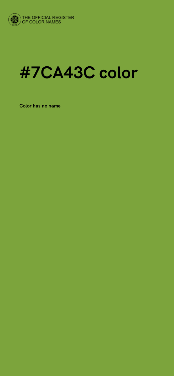 #7CA43C color image