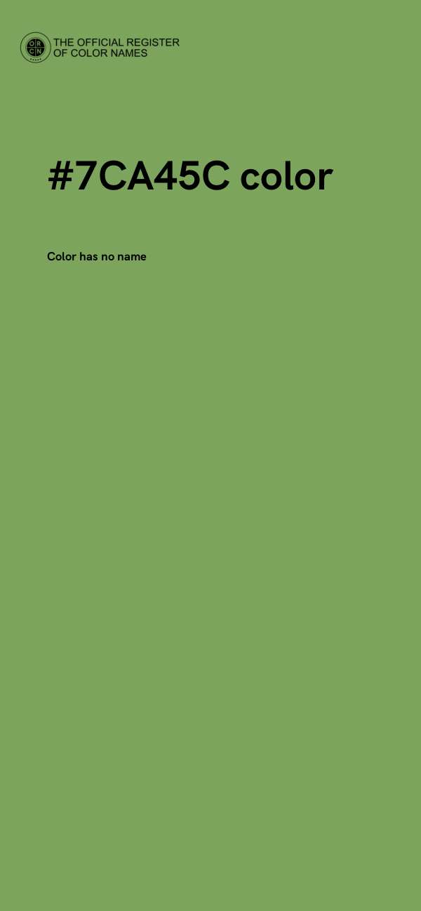 #7CA45C color image