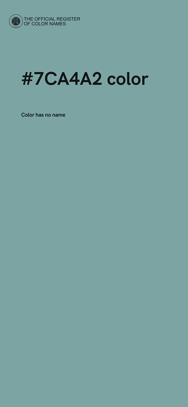 #7CA4A2 color image