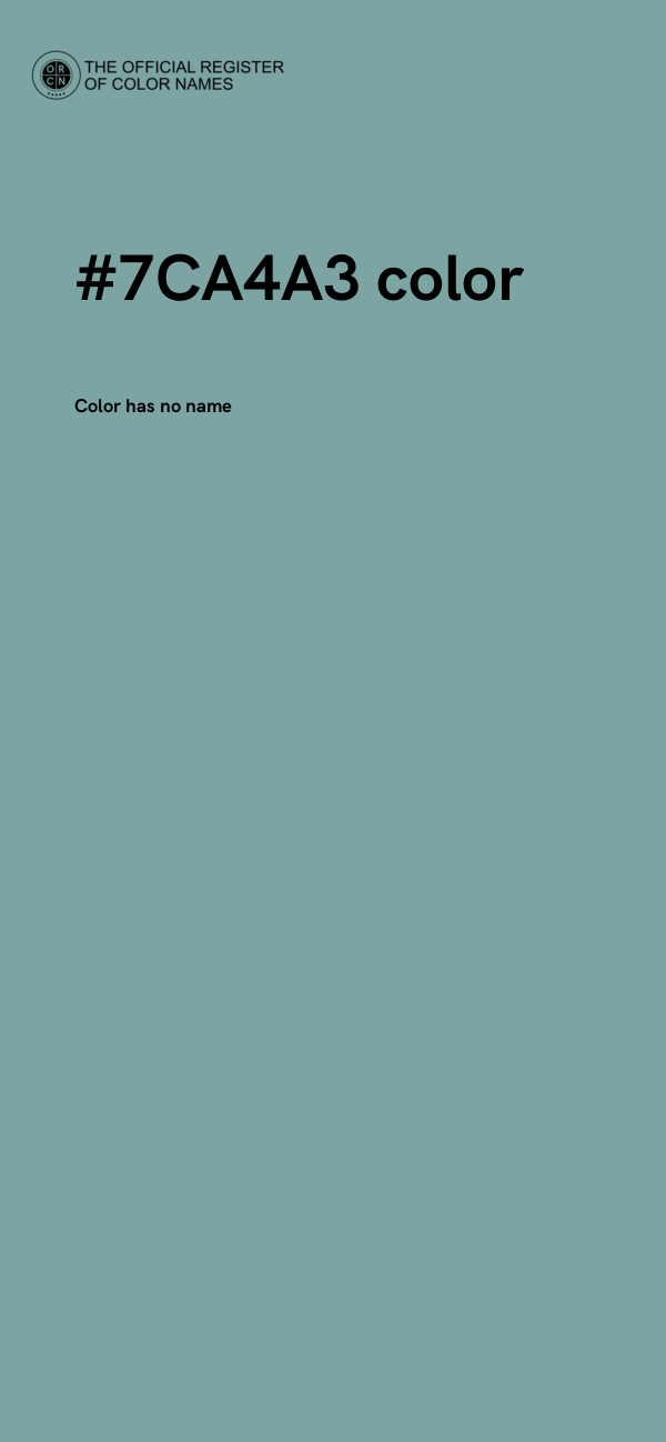#7CA4A3 color image