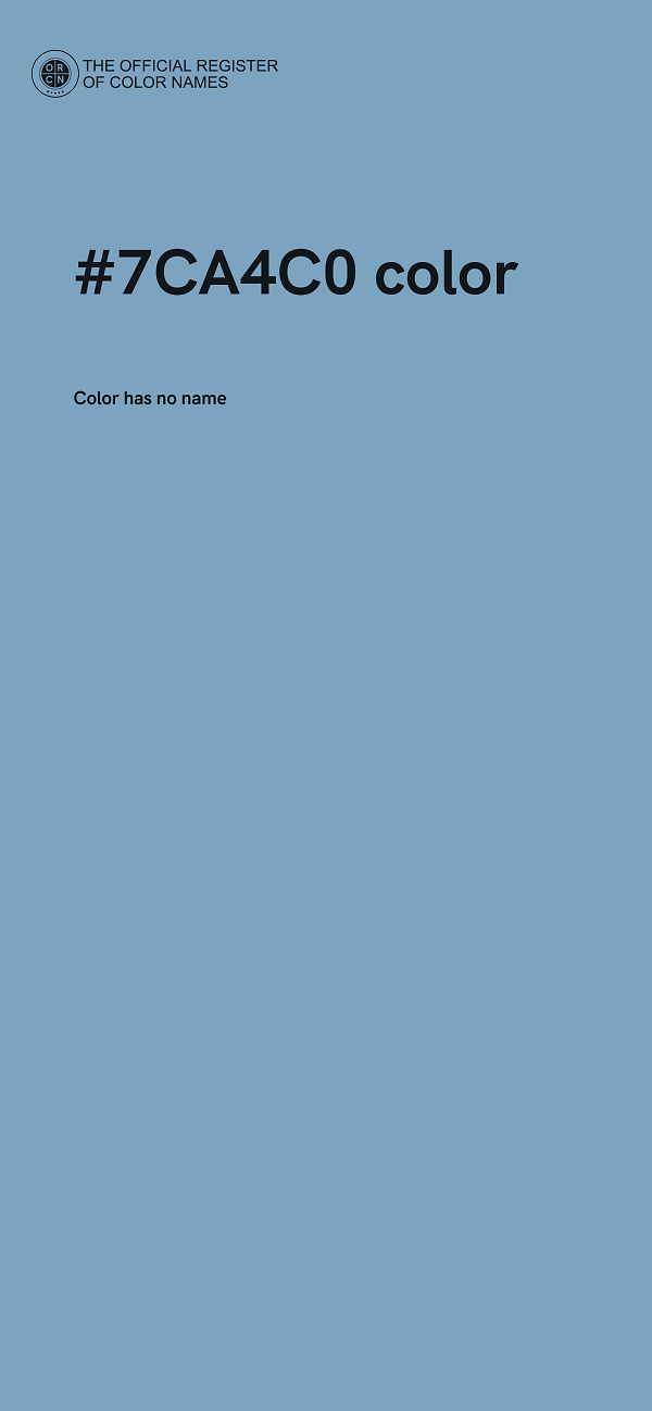 #7CA4C0 color image