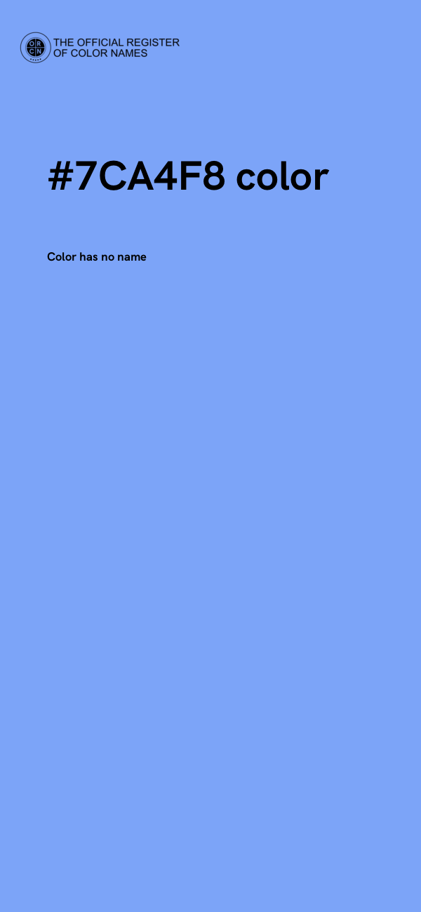 #7CA4F8 color image