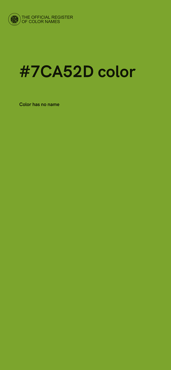 #7CA52D color image