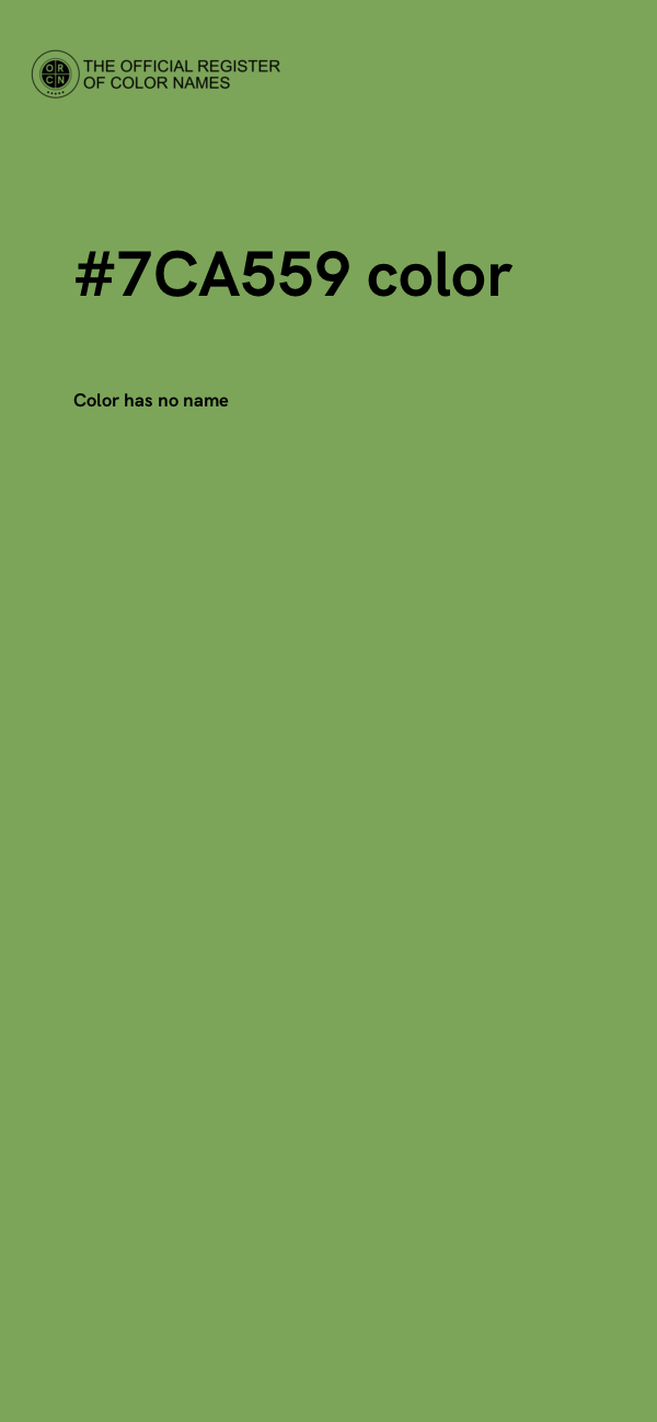 #7CA559 color image