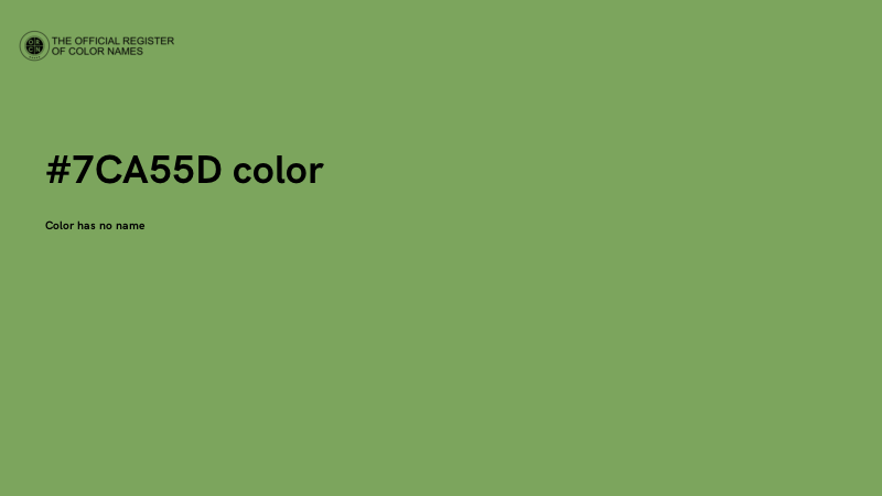 #7CA55D color image