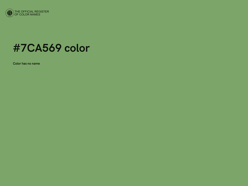 #7CA569 color image