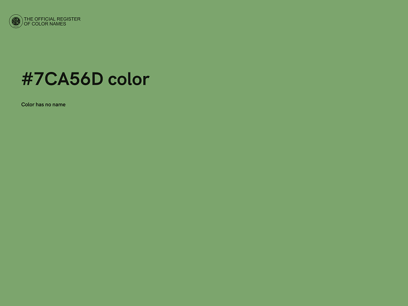 #7CA56D color image