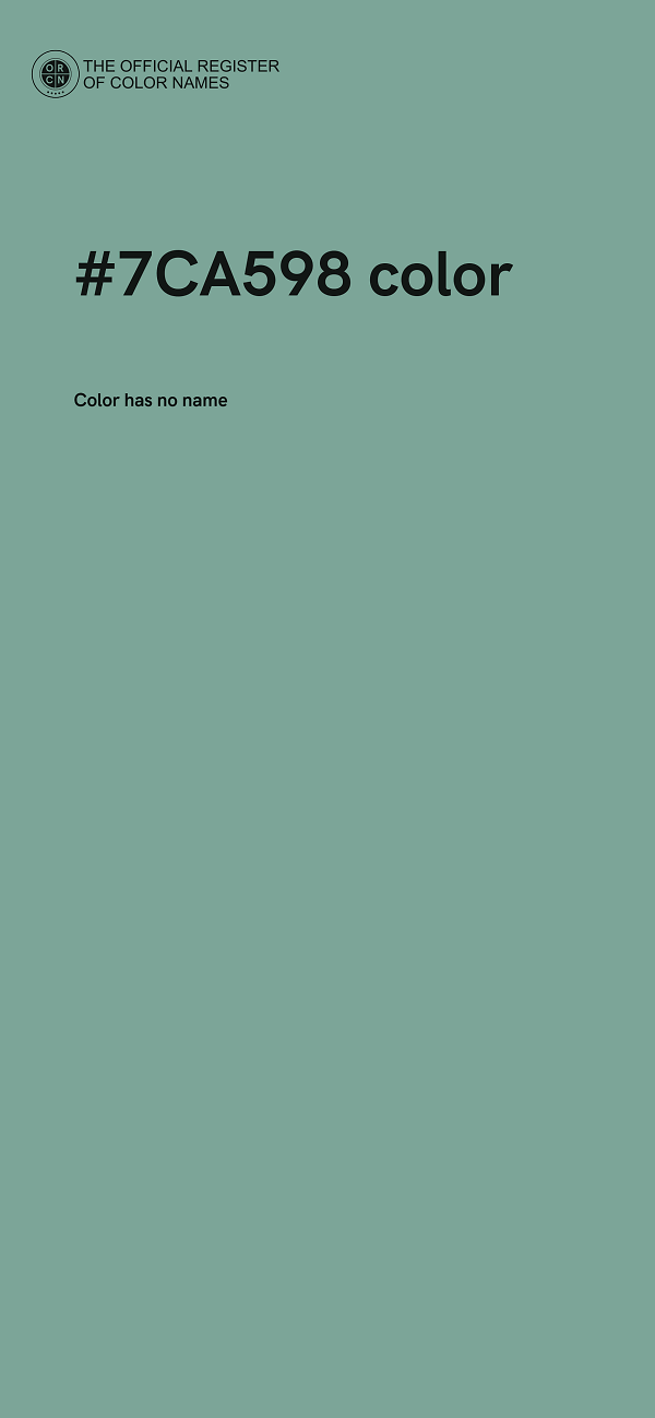#7CA598 color image