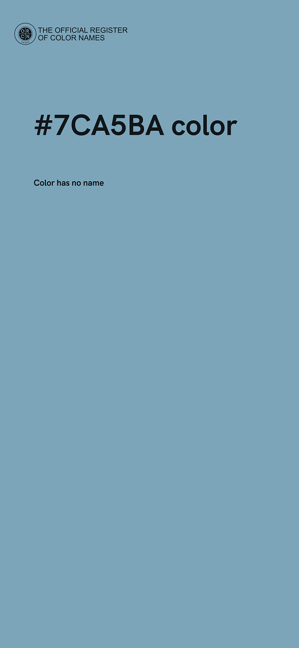 #7CA5BA color image