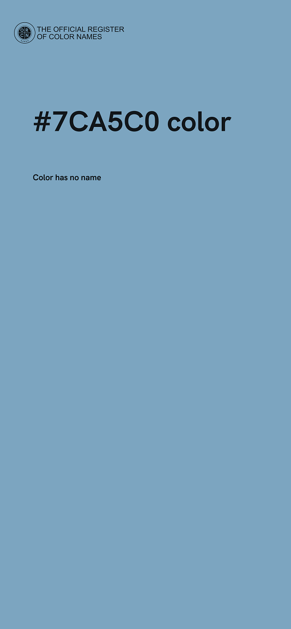 #7CA5C0 color image