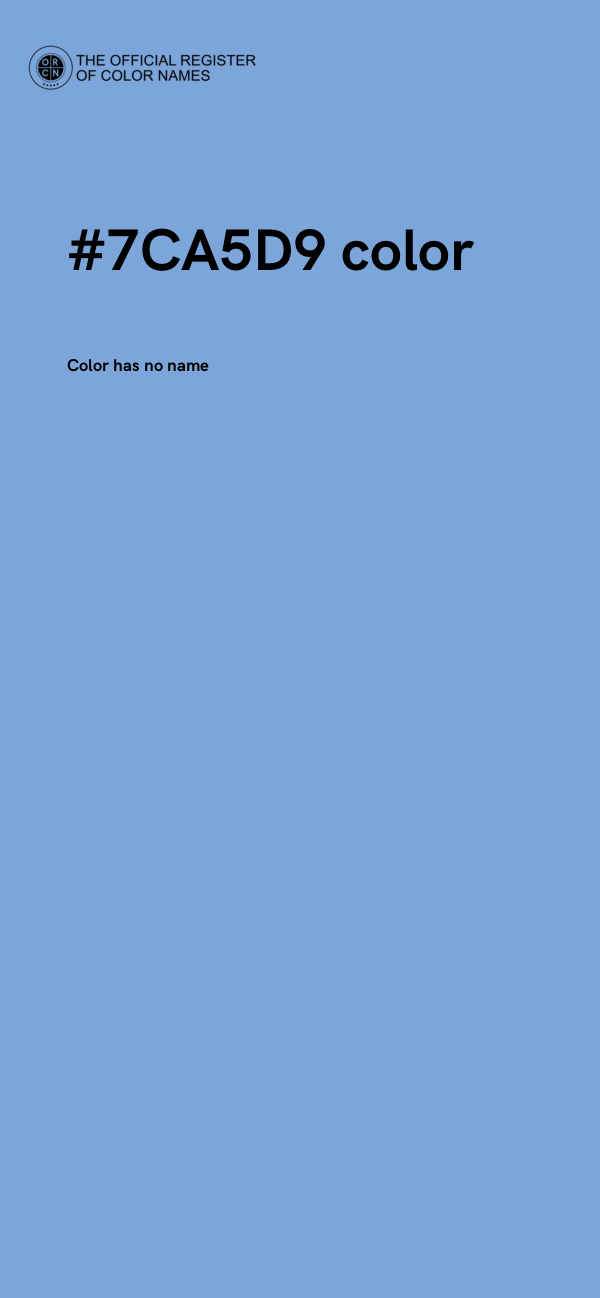 #7CA5D9 color image