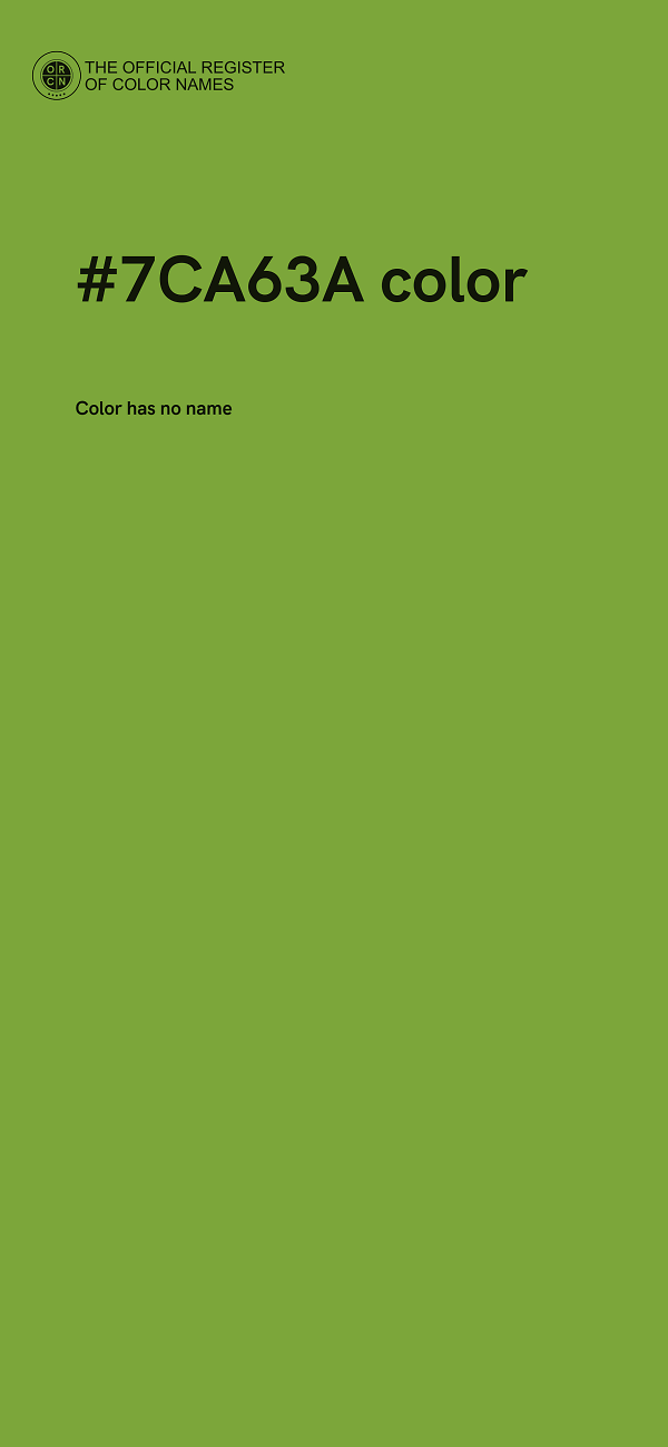 #7CA63A color image
