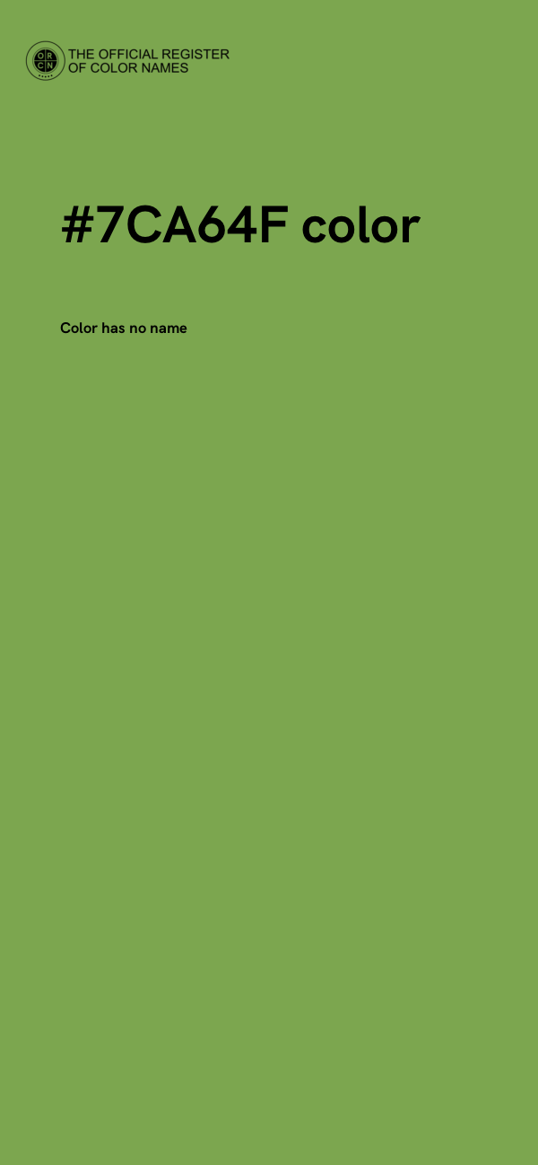 #7CA64F color image