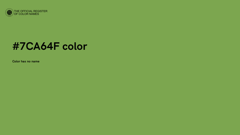 #7CA64F color image