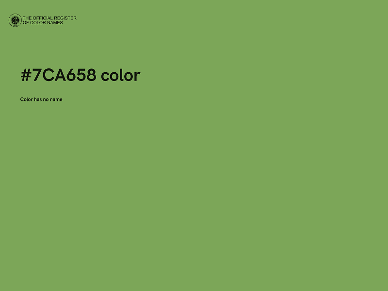 #7CA658 color image