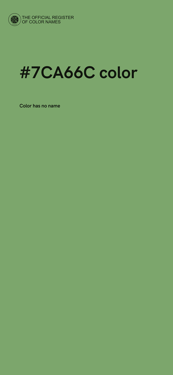 #7CA66C color image