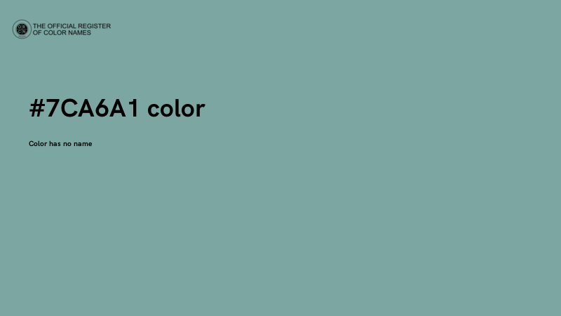 #7CA6A1 color image