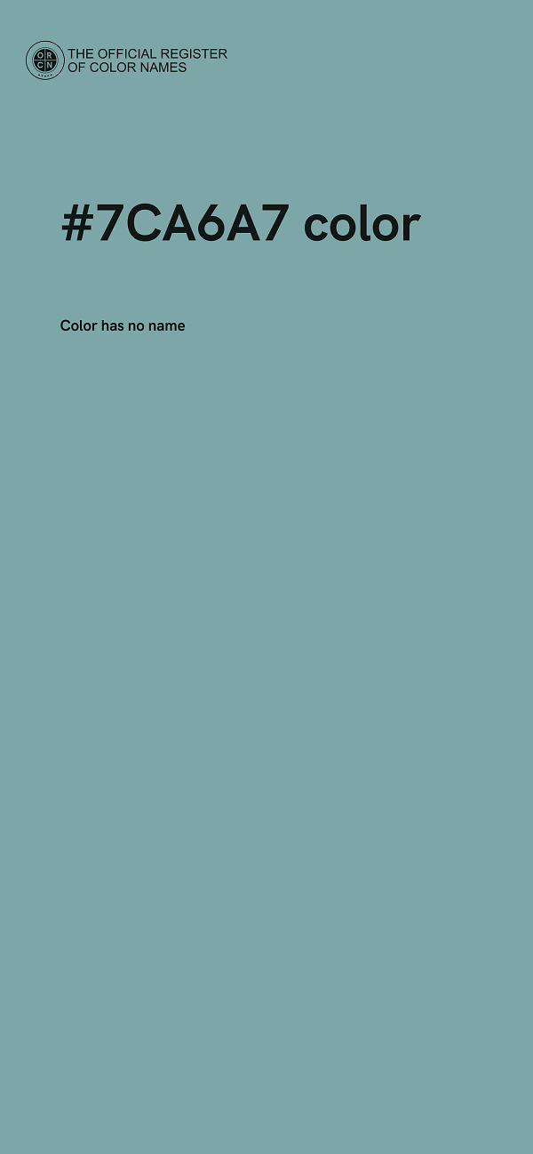 #7CA6A7 color image