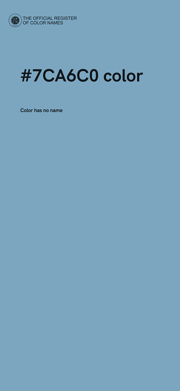 #7CA6C0 color image