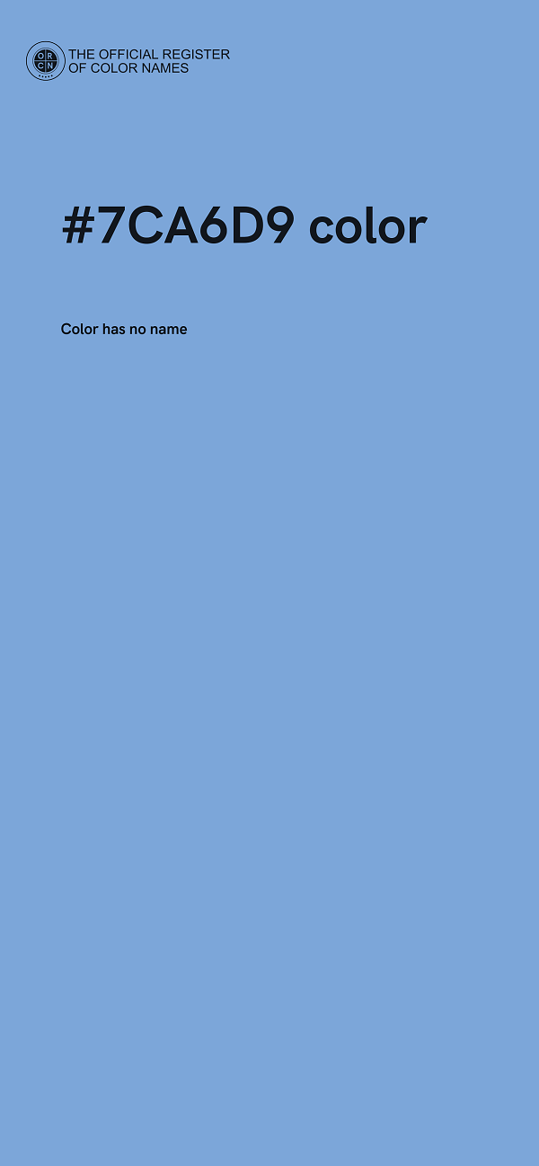 #7CA6D9 color image