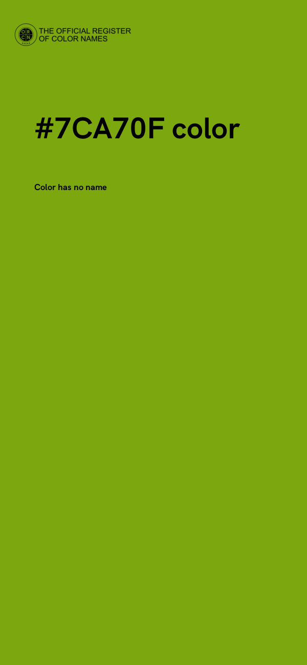 #7CA70F color image