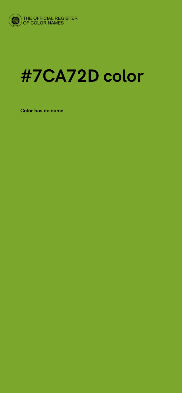 #7CA72D color image