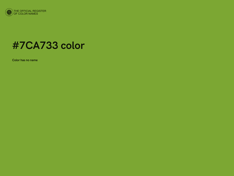 #7CA733 color image