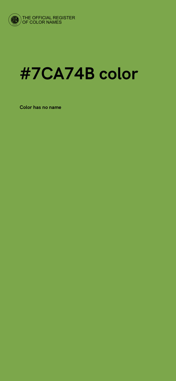 #7CA74B color image