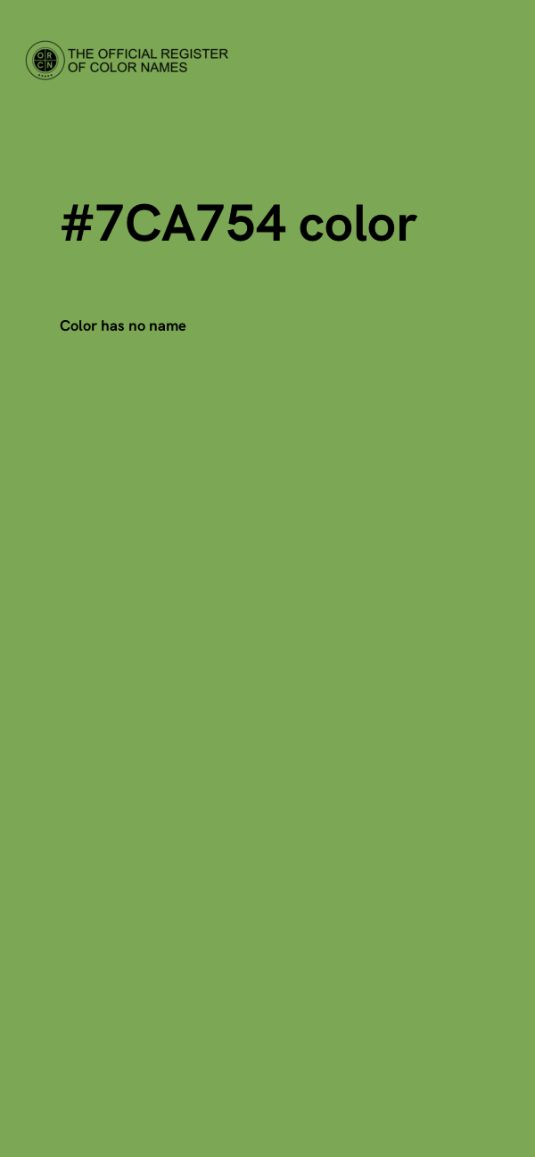 #7CA754 color image