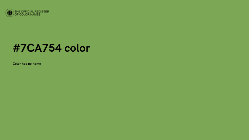#7CA754 color image