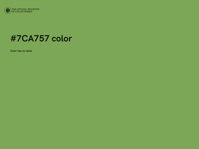 #7CA757 color image