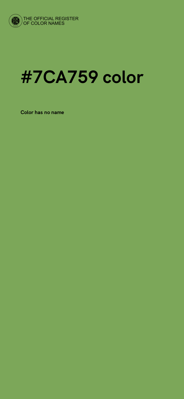 #7CA759 color image
