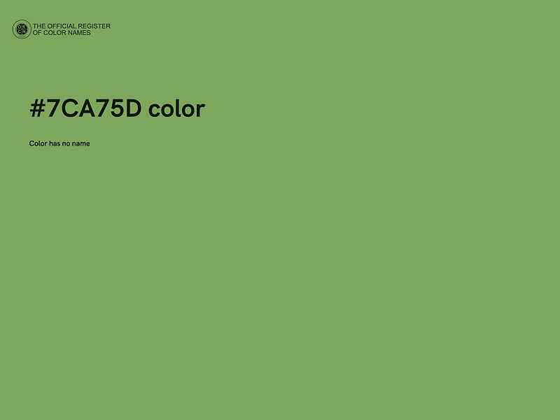 #7CA75D color image