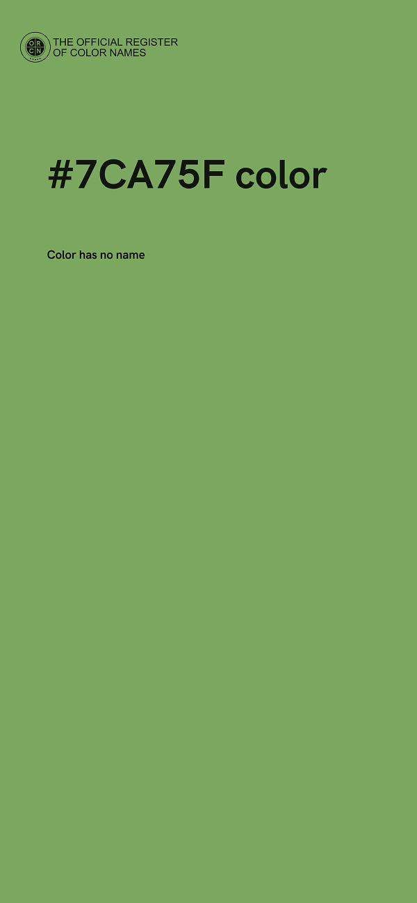 #7CA75F color image