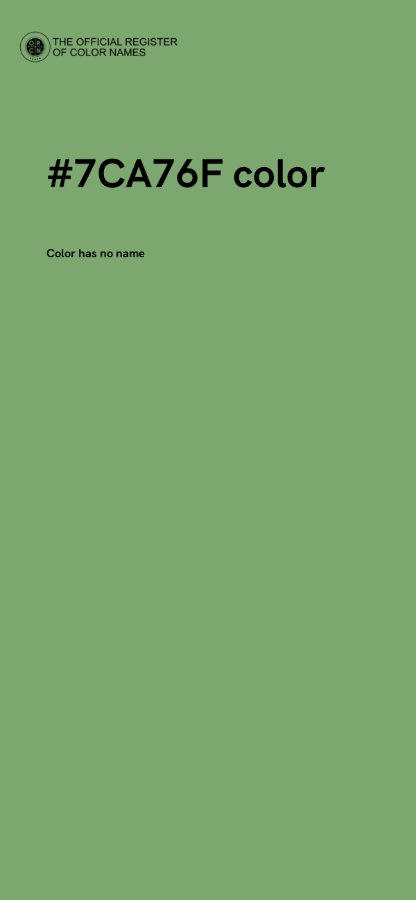 #7CA76F color image