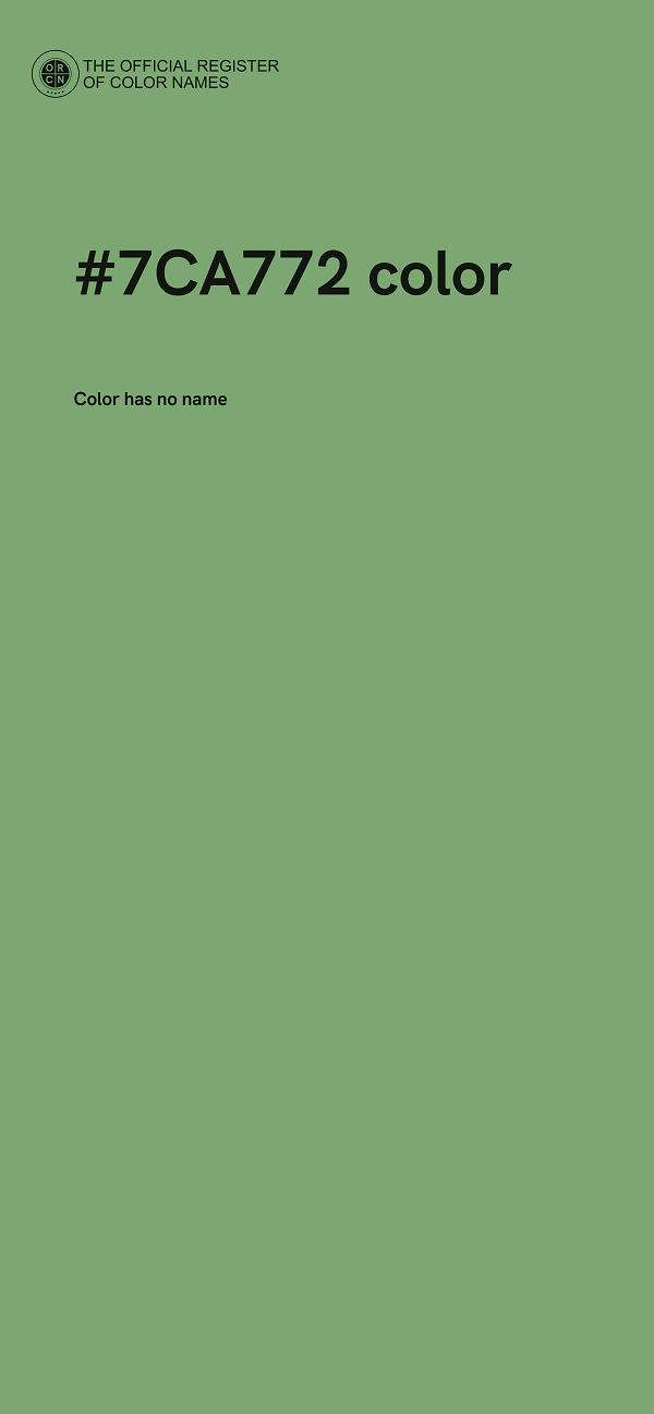 #7CA772 color image