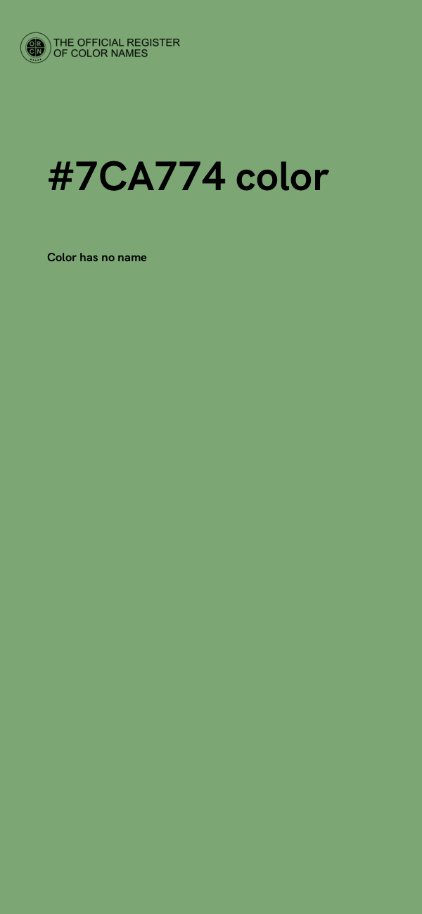 #7CA774 color image